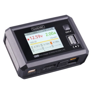 Cargador múltiple ToolkitRC M7AC 300W AC100W 1-6S LiPo para baterías de drones RC - Product Image 2