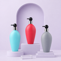 Flacon pompe en plastique réutilisable pour shampoing, savon liquide et gel douche, 500 ml, écologique, élégant et luxueux, pour soins personnels
