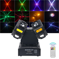 Projecteur de scène DJ LED DMX double tête Shadow Little Gecko 150W RGBW avec faisceau mobile pour discothèque et soirées, OEM/ODM d'usine