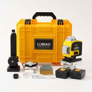 ลําแสงสีเขียวสว่างระดับเลเซอร์ด้วยตนเองข้ามเส้นโรตารี 360 3D ระดับเลเซอร์สีเขียว - Product Image 5