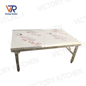 VCT VICTORY KITCHEN Comercial 201/304 Mesa plegable de acero inoxidable y banco de trabajo Equipo de panadería para hoteles y restaurantes - Product Image 6