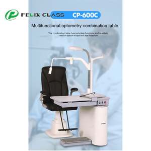 Unidad de Mesa y Silla de Optometría CP-600C FELIX OPTICAL, Construcción de Vidrio Óptico, Mesas Elevables Combinadas, Diseño Confortable, 1 Año de Garantía - Product Image 5