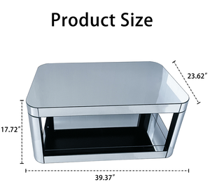 Baked Curved Mirror Modern Wood Coffee <b>Table</b> Living Room <b>Adjustable</b> <b>Height</b> Lift Center <b>Table</b> Premium Furniture - Product Image 5