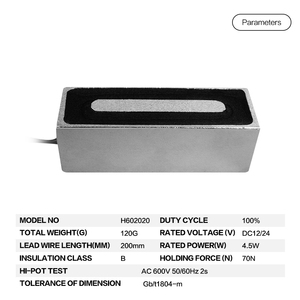 非常に強力な 12 ボルト 24 Dc <span class=keywords><strong>220</strong></span> 12v 電磁石 - Product Image 3
