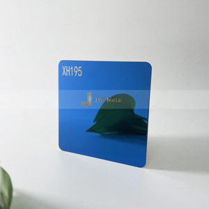 M73 <b>Plate</b> Mirror No.4 <b>Surface</b> Finish 316L Stainless Steel Welding Bending Cutting Customizable Thickness Blue Color Coated JIS - Product Image 1