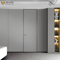 Porte en bois invisible en aluminium alvéolé, durable, étanche et insonorisée pour chambre, bureau, hôtel, villa, appartement
