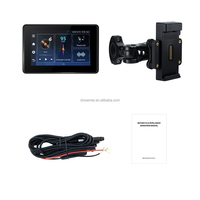 Pantalla de 5 Pulgadas con Sistema Android 14.0, 4GB+64GB, Carplay para Motocicleta, Pantalla Extraíble, GPS para Motocicleta, CarPlay Inalámbrico, Android Auto