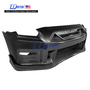 Parachoques delantero de fibra de carbono estilo NSM 2017 para Nissan GTR R35 DBA BodyKit - Product Image 1