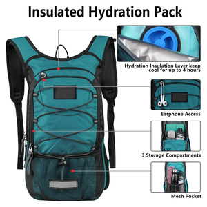 Sac à dos de vélo multifonctionnel avec logo personnalisé pour randonnée et trekking en polyester imperméable, antivol et portable pour les sports de plein air - Product Image 3
