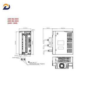Variateur de fréquence AC triphasé <span class=keywords><strong>Delta</strong></span> ASDA-B2 Series ASD-B2-3023-B 220V <span class=keywords><strong>3</strong></span>.0kW, neuf, d'origine, en stock - Product Image 5