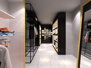 Gli uomini si adattano al design d'interni del negozio di abbigliamento per decorare il mio negozio di sartoria espositore per parete - Product Image 2