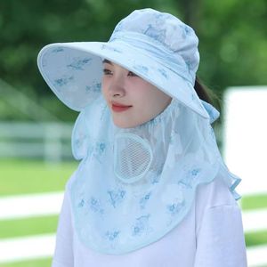 Sombrero de protección solar con cubierta para el cuello, protección UV, transpirable, para mujer, trabajo al aire libre, recolección de té - Product Image 2