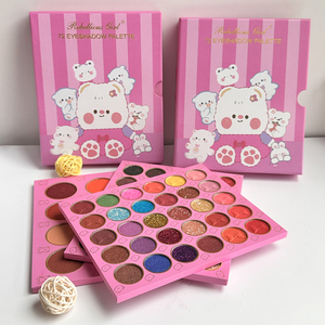 Palette Ombretti a Tre Strati Stile Libro con 72 Colori, Ombretti Opachi e Brillanti, Cosmetici Glitterati per <span class=keywords><strong>Donne</strong></span> - Product Image 2