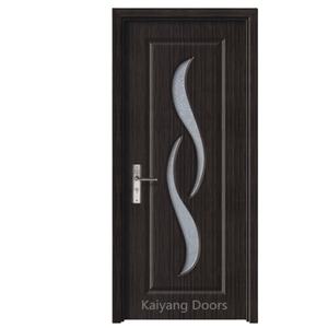 <span class=keywords><strong>Puerta</strong></span> de <span class=keywords><strong>Madera</strong></span> Maciza de Roble de <span class=keywords><strong>Dos</strong></span> Paneles con Revestimiento de PVC y MDF para Interiores - Product Image 1