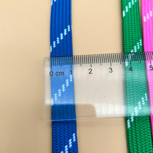 Custom 1cm Shoelaces Flat Hoodie Drawstring with Plastic End Elasticity Pantone Color Options <strong>Pull</strong> <strong>Strings</strong> Draw <strong>Cord</strong> - Product Image 2