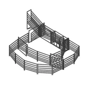 แผงลานปศุสัตว์โลหะขนาดใหญ่คุณภาพสูงทนทานและประตูสําหรับรั้วม้าแบบพกพาและรั้วแกะโคฝึกอบรม