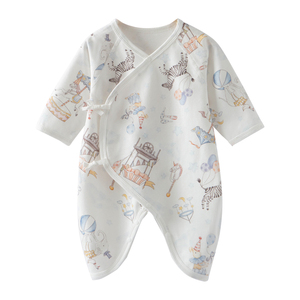 Camisa de Manga Larga de Algodón Transpirable de Alta Calidad con Lazo Delantero para Bebés, Ropa de Verano - Product Image 3
