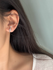 UM Jewelry 925 <b>Silver</b> <b>Stud</b> Earrings Twin Stars White Zircon Trendy Unisex Wedding Party Anniversary Gift Daily Wear - Product Image 6