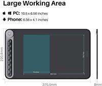 Nouvelle tablette graphique interactive HUION Q620M avec connectivité sans fil et contrôleur rotatif