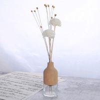 Diffuseur à roseaux Ensemble de 3 fabricants de bâtonnets Bouteille de 120ml d'huile essentielle sans fil Bouteilles vides colorées Cône de pin de 100 ml