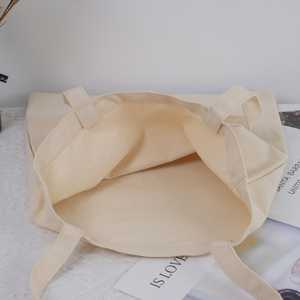<span class=keywords><strong>BOYAR</strong></span> Blanko 37*41cm 12oz Baumwoll-Canvas Umweltfreundliche Langlebige Wiederverwendbare Recycelte Umhängetasche für Frauen - Product Image 3
