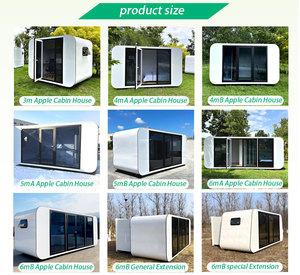 Cabane portable de 6 m avec remorque, maison modulaire préfabriquée mobile pour usage extérieur - Product Image 2