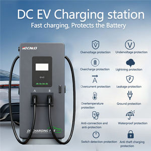 Station de recharge rapide pour voitures électriques Ocpp1.6j de niveau 3 commercial, 80 <span class=keywords><strong>kW</strong></span> DC, monté<span class=keywords><strong>e</strong></span> au sol, IP54, chargeur AC pour véhicules électriques - Product Image 4