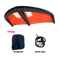 Prix d'usine KUAYO KW01 Foil gonflable léger en fibre de carbone avec sac d'air indépendant pour kitesurf - résistant à l'eau salée - 4M/5M/6M