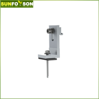 Vente en gros de panneaux solaires pour toit en étain, support de pieds en L, module PV, kit de pieds en L pour composants du système solaire de toit en tuiles métalliques