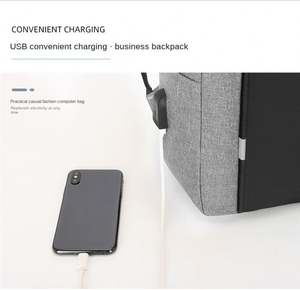 ODM logotipo personalizado al por mayor 3 en 1 bolsa para ordenador portátil USB Luz Portátil mochilas portátil mochila conjunto - Product Image 5