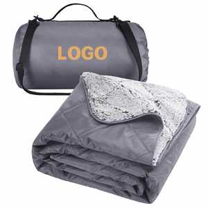 Winter Beach With Carry Bag Camping Mat Waterproof Oem Odm Thicker Fleece Factory Wholesale Tartan <b>Picnic</b> <b>Blanket</b> - Product Image 3