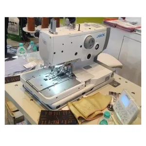 Venda Direta da fábrica Usado Jack JK-9820 Servo Motor Eletrônico Eyelet Button Hole Máquina De Costura Com Alta Qualidade