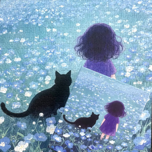 The Shadow Of The <b>Cat</b> 1000 Piece <b>Jigsaw</b> <b>Puzzle</b> Adult Brain Boosting Flat <b>Puzzle</b> Square Corners Unisex 14 Years Up - Product Image 2