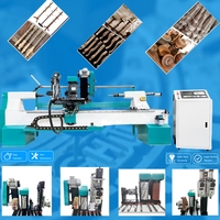 Tour à bois multifonctionnel à 4 axes, machine à bois combinée automatique, 5 en 1
