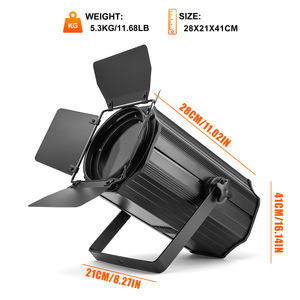 Luz Cegadora LED COB Blanca de 200w para Escenario, Zoom, Haz de Aluminio Cálido, Resistente al Agua, Control DMX512, Luces de Proyección - Product Image 3