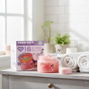 Tanning My Melody/Kuromi Good Quality Shea <b>Sugar</b> Body <b>Scrub</b> 510g (+Spatula) - Product Image 3