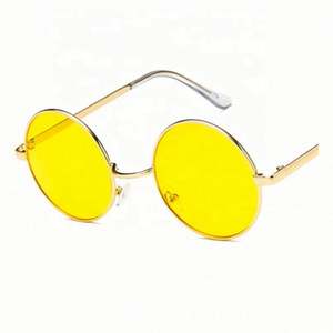 Gafas de Sol Redondas de Metal para Niños, Color Rosa Amarillo, Lentes Coloridas, Protección UV400, Moda 2021, Venta al Por Mayor - Product Image 4