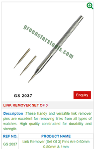 Link Remover <b>Set</b> of 3 GS 2037 Jewelry Repair Tools - Product Image 2