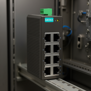 Moxa EDS-208 Switch Industrial de 8 Puertos Sin Administración para Montaje en Riel DIN - Product Image 3
