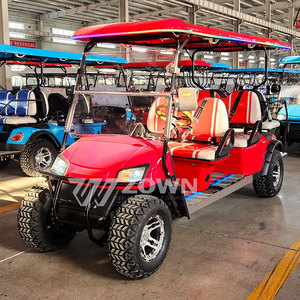 Carrito de Golf Eléctrico OEM de 4 Plazas con Soporte para Bolsa de Golf, para Transporte en Campos de Golf, Granjas y Playas - Product Image 1