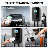 Station de recharge de voiture électrique intelligente Fisher 7 kW Type 2 32A Chargeur rapide pour véhicules électriques Wallbox Station Wifi Contrôle par application
