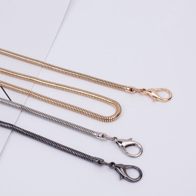 LUNYY Moda 12mm Borsa Catena Di Ricambio Staccabile Oro Metallo Borsa Della Borsa Catena Fai Da Te Tracolla Tracolla Maniglia Della Cinghia Per O Bag - Foto 6