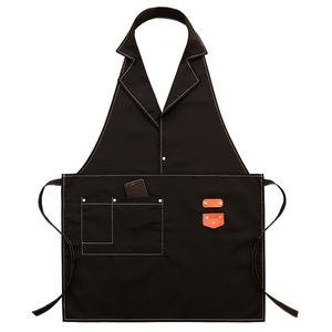 <span class=keywords><strong>Tablier</strong></span> en toile noire durable avec col, idéal <span class=keywords><strong>pour</strong></span> les chefs, le jardinage et l'usage domestique, accessoire <span class=keywords><strong>de</strong></span> <span class=keywords><strong>cuisine</strong></span> <span class=keywords><strong>pour</strong></span> hommes, vente en gros - Product Image 1