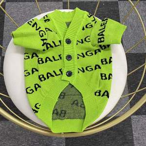 Vêtements pour chiens de haute qualité, écologiques, vente en gros, vente chaude, luxe, été, printemps, pull en laine chaud pour animaux de compagnie, manteau classique, simple - Product Image 5