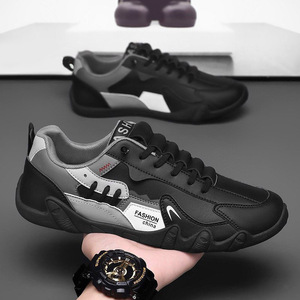 Zapatos Deportivos para Hombre, con Cordones, Antideslizantes, a la Moda, Punta Cerrada, Transpirables, Ligeros, con Amortiguación - Product Image 3