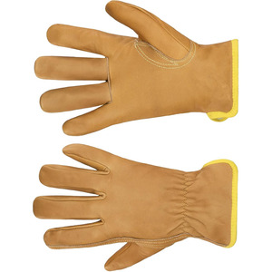 Gants de sécurité en cuir de chèvre de qualité supérieure, résistants à l'abrasion, antidérapants, avec poignet élastique, protection des mains - Product Image 3