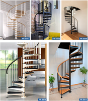 Escalier en colimaçon contemporain Prima Co-Friendly, écologique, sûr et durable, pour villa, appartement, hôtel