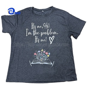 <span class=keywords><strong>Camiseta</strong></span> Unisex Blanca de Alta Calidad en Colores Heather, Mezcla de Poliéster y Algodón, Impresión por Sublimación DTF, Suave - Product Image 5
