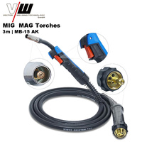 Torche de soudage MIG MAG VECTOR avec connecteur central Euro 3m |   MB-15 AK Soudage en aluminium pour accessoires STAHL WERK MIG MAG