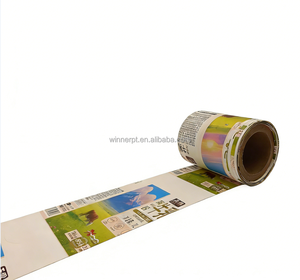 Rollo de Película Retráctil de PVC PET Impermeable con Impresión Personalizada, Envoltura Termoencogible, Etiqueta de Embalaje para Bebidas, Vino, Cerveza, Botella de Oxígeno - Product Image 2